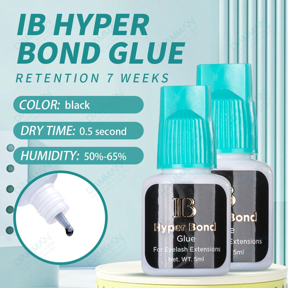 

Korean Authentic IB Hyper Bond Eyelash Extension Glue – Fast Drying, Blue Cap