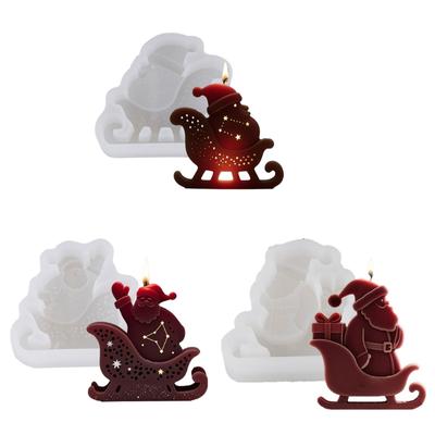 Santa Silicone Candle Mold For Making Candle Soap Christmas Decorations Soap Making Molds For Epoxy Resin Craft