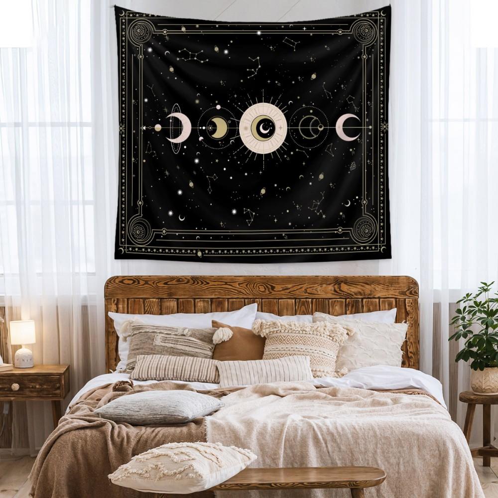 VIKAMA Tarot Tapestry Wall Hanging Mystical Bedroom Decor Suitable for Living Rooms and Dorms Large Fantasy Fabric Wall Art