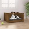 Vidaxl Dog Bed, Honey Brown, 55.5X45.5X28 Cm, Pine