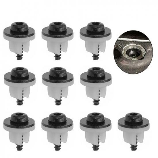 Under Engine Shield Screw Grommet Set Bumper Cover Retainer For Ford Fastener