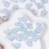 Peach Electroplated Heart Acrylic Beads for DIY Jewelry and Phone Chains