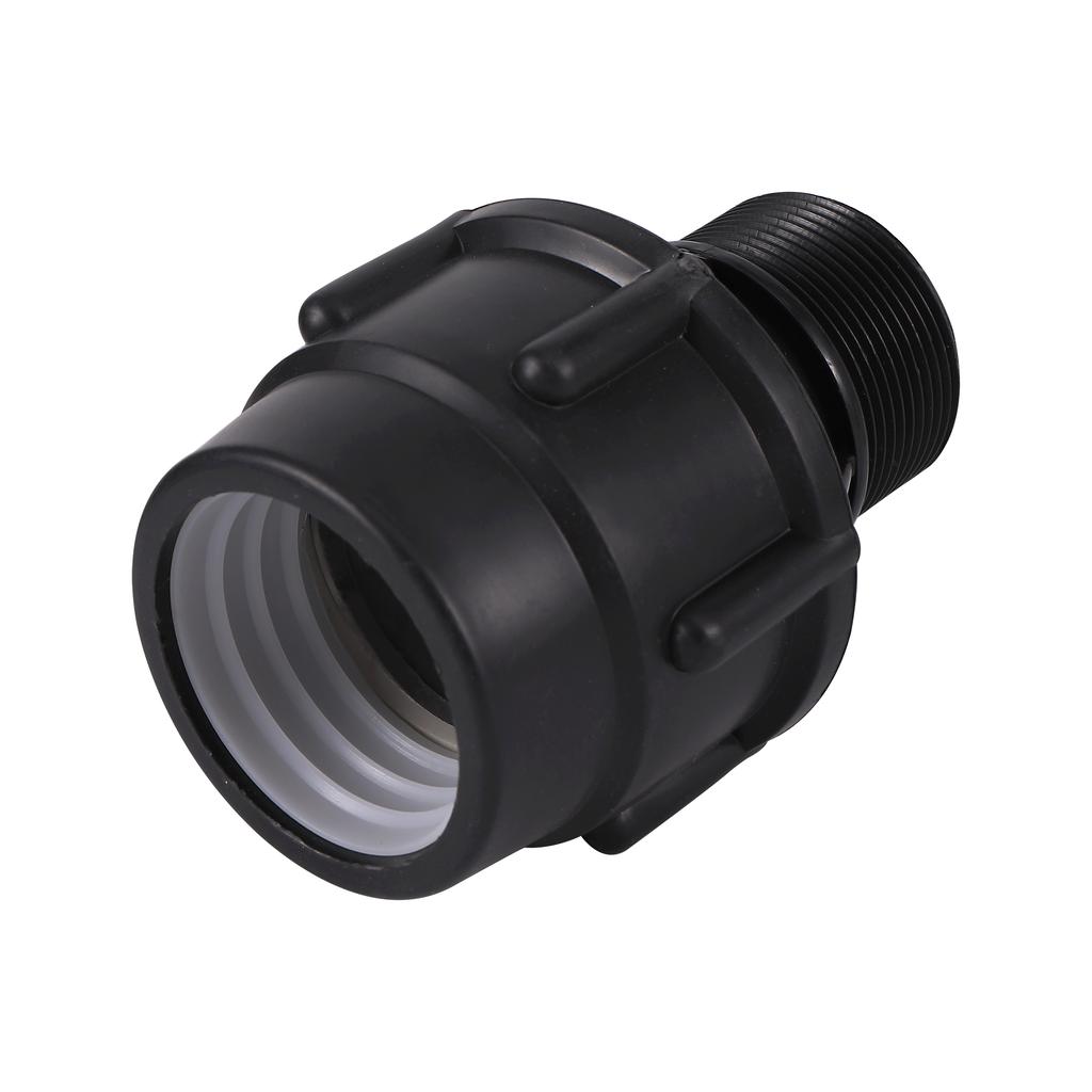 Plastic PE Water Pipe Quick Connection 1/2" 3/4"1"1.2"1.5" Male Thread quick Straight connection 20mm 25mm 32mm 40mm 50mm 1 Pc