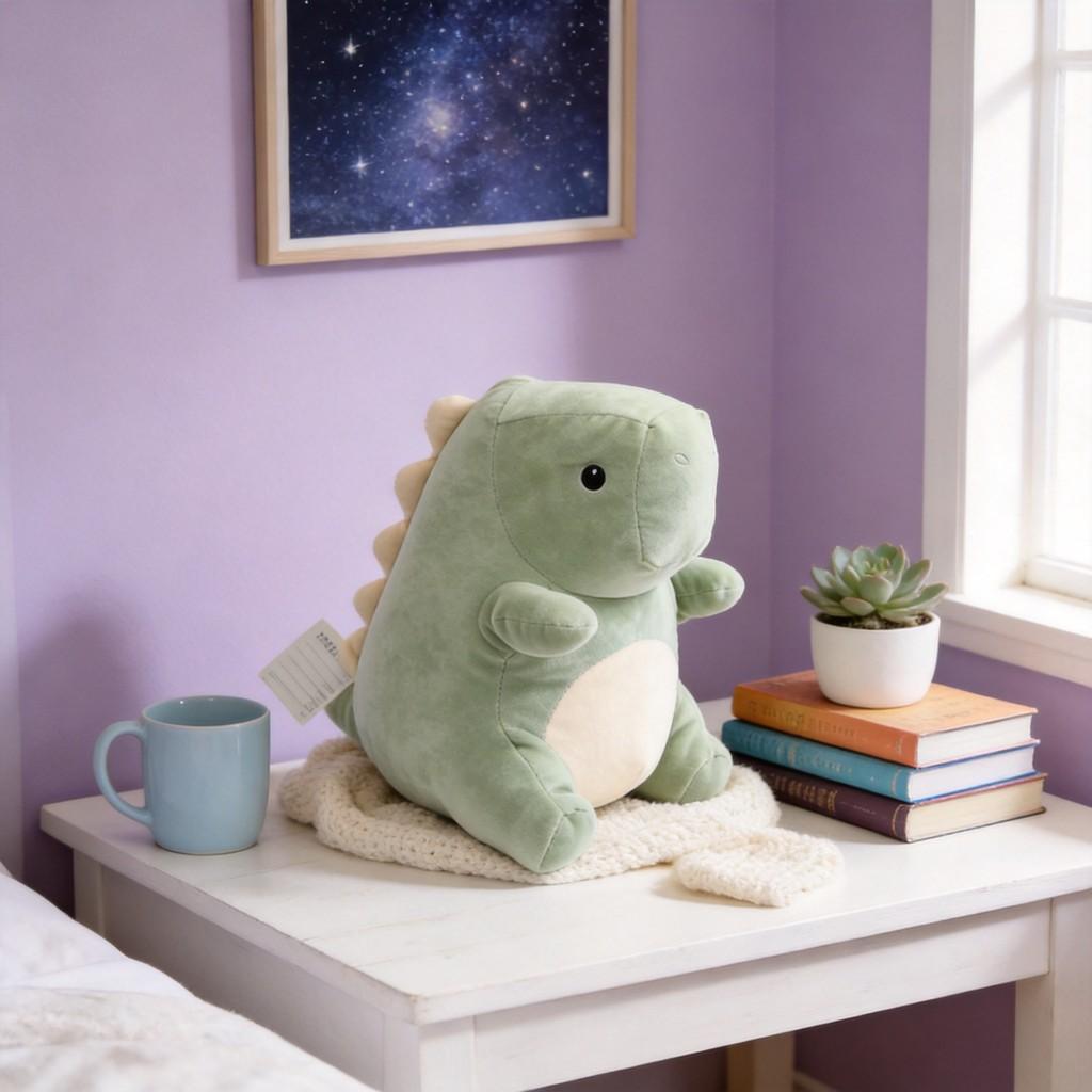 Plush Dinosaur Toy With Crystal Soft Material For Kids And Adults