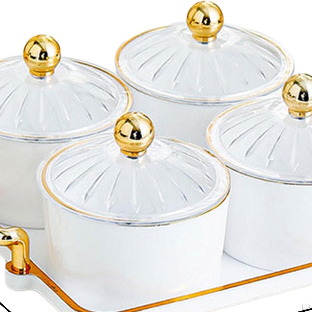 Fruit Dish, Refreshment Wallpaper with Lid, Removable, Container, Service Bowl