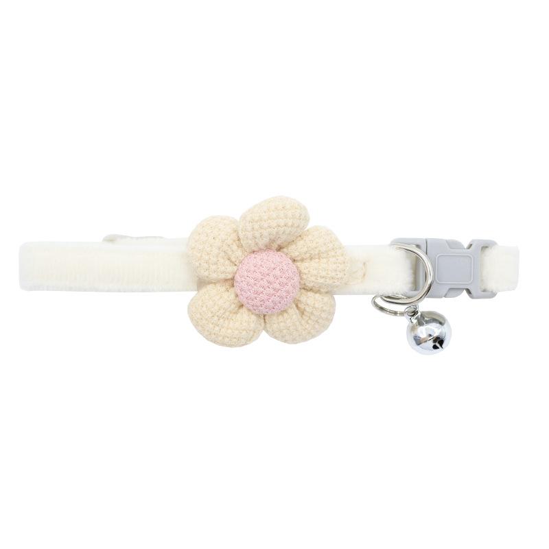 Pet Collars, Cute Cartoon Flower Bell Collars, Cat Necklaces, Small Dog Supplies