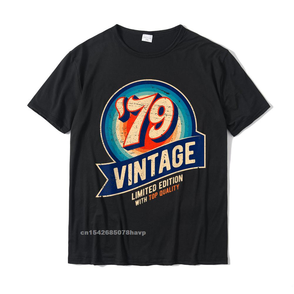 

1979 Vintage 41st Birthday Retro Graphic T-Shirt T Shirt T Shirt Retro Cotton Camisa Casual Unisex Unisex