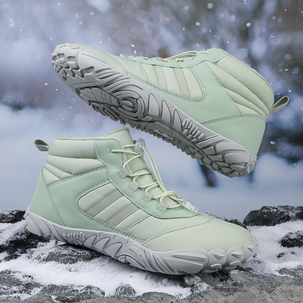 Winter Samt Fünf-Finger Schneestiefel für professionelle Wärme und Komfort, lässige Baumwollschuhe für Paare