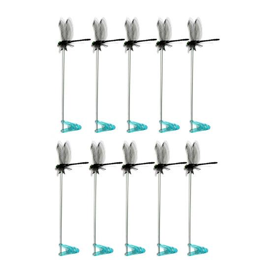 Dragonfly Clip for Insects Repellent 3D Artificial Dragonfly Hat Clip Clip-on Realistic Dragonfly for Outdoor Backyard Garden Decor