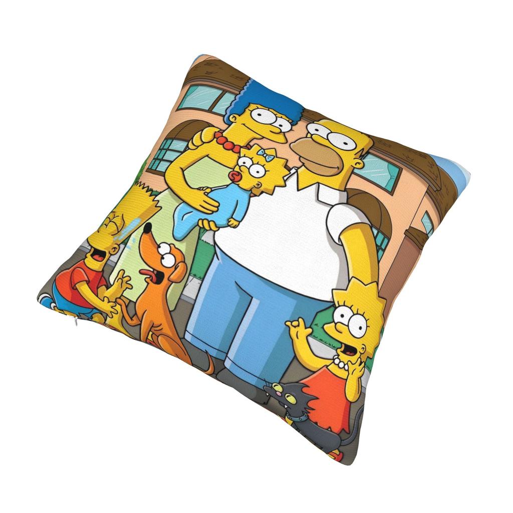 Decorative Pillowcases The S-Simpsons Stuff Sofa  Throw Pillow Case Cover Square Multi Size