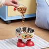Elevated Pet Bowl Stainless Steel Raised Dog Bowl Reduces Discomfort Cute Cat Bowl with Stable Non-Slip Base for Food Water