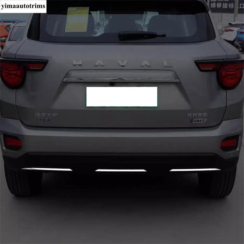 Car Rear Bumper Strip Decoration Protector Cover Trim For GWM HAVAL H7  2024 2025 Stainless Steel Accessories Exterior Refit