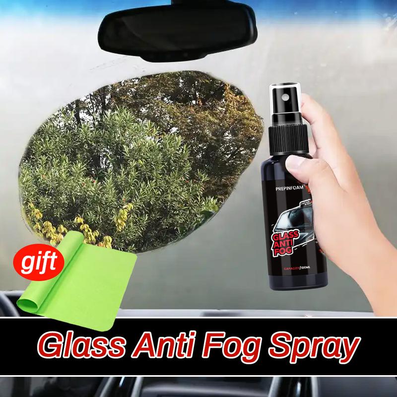 Glass Anti Fog Coating Spray Winter Car Interior Windshield Long Lasting Prevent Fogging Clear Vision Fog Repellent Mirror Clean