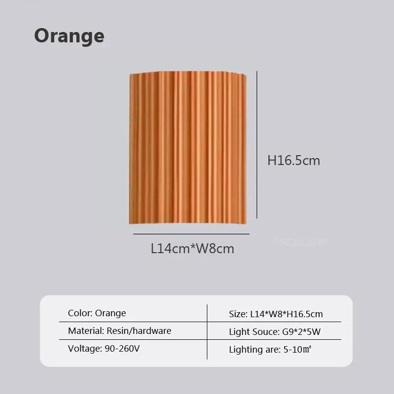 Modern LED Wall Lamp Resin G9 Sconces For Living Room Bedrooms Bedside Hallway Study Stairway Indoor Home Decoration Lighting