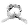 Kakatrend Bandana White Paisley Pattern Handkerchief Men's Bandana Adult 100% Cotton Stylish Bandana Unisex Large 55cm X 55cm White