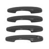 For Ford Focus      ABS Chrome Carbon Fiber Glossy Black Car Door Handle Cover Trims Car Styling Accessories