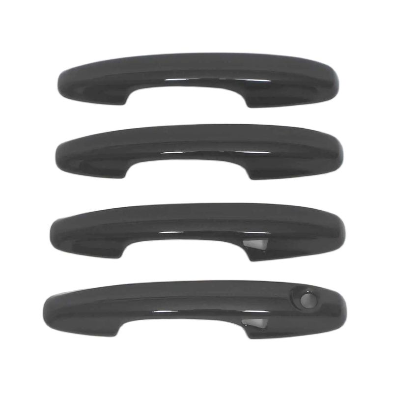 For Ford Focus      ABS Chrome Carbon Fiber Glossy Black Car Door Handle Cover Trims Car Styling Accessories