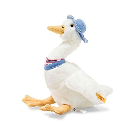 Steiff 355271 Джемайма Пэддл-дак, Плюшевая, 27 см, белая