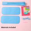 Children's Sewing Stationery Bag Handmade Material Kits Cute Cartoon Non-woven Fabric Lacing Pencil Case Craft for Kids Toddlers