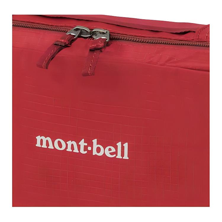 MONTBELL Portable Storage Sports Nylon Toiletry Bag Medium Unisex Couple Red