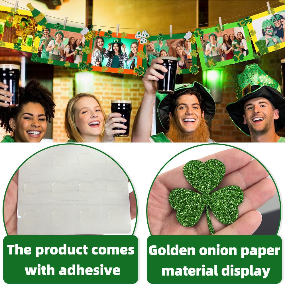 Diy Colorful Irish Photo Frame Set In Orange Yellow Green Shades Perfect For St Patricks Day Festivities And Decor Home