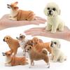Simulation Animal Dog 6 Models Golden Retriever Teddy Shepherd Shiba Inu Corgi Pet Famous Dog Ornament Toy