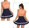 Women's Pleated Tennis Skirt with Pockets and Built-in Shorts - High-Elastic Golf Sports Skort