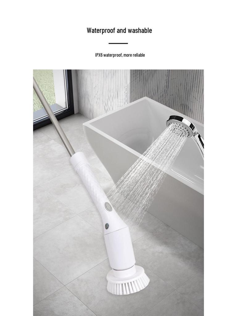 Telescopic Electric Rotating Elbow Cleaning Brush for Bathrooms