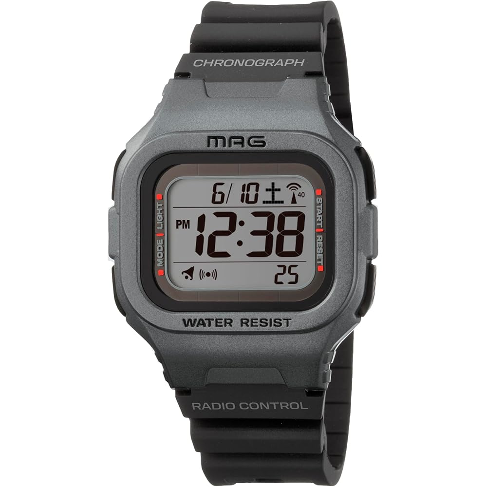 

MAG MW-550A Small Silver Digital Watch with Solar Power, Dual Power, Water Resistant, and a Small Urethane Strap, Suitable for Children