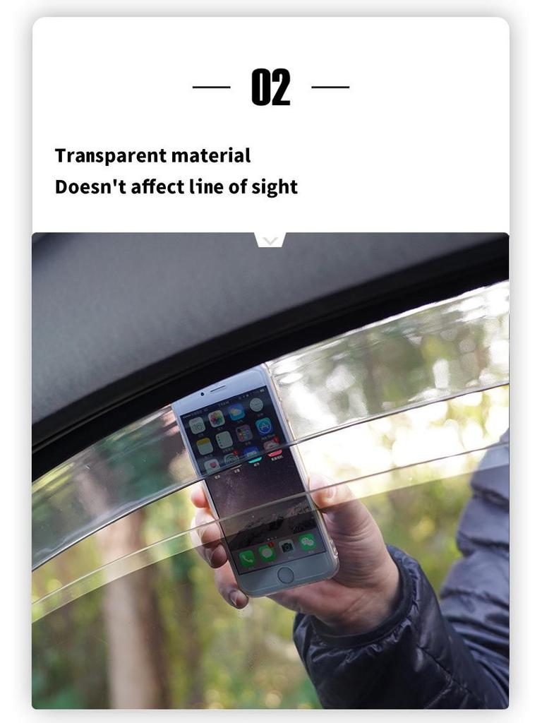 Deflektor střešního okna a sluneční clona pro Mitsubishi Delica D2