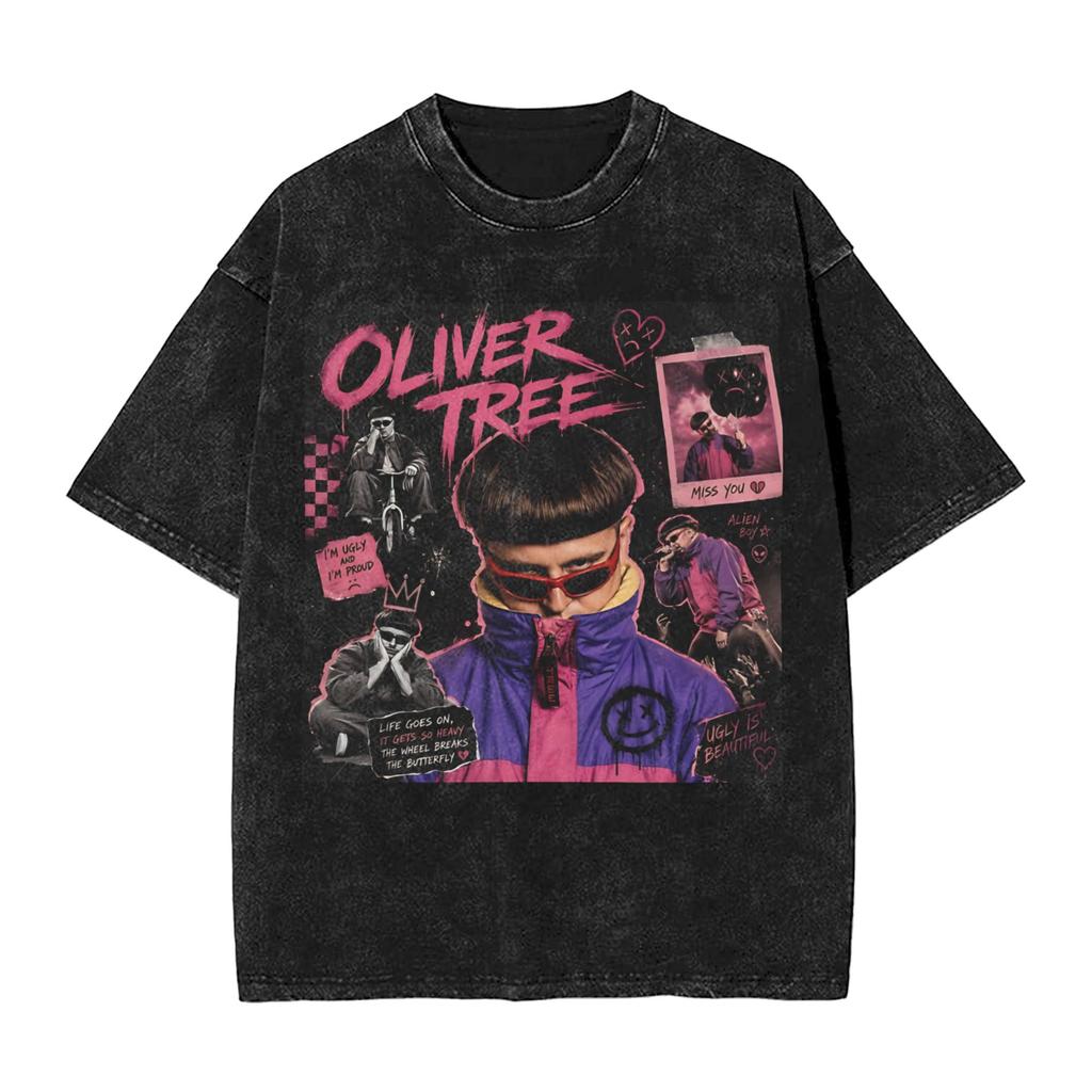 RIP Oliver Tree Memorial T Shirt Hip Hop Washed Cotton Oversize TShirt Vintage for Men Women Streetwear Graphic Printed Tees