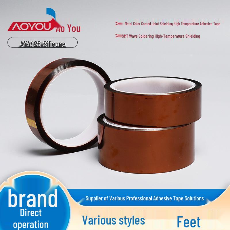 High-Temperature Polyimide Adhesive Tape for PCB, Soldering, Coating, and Insulating Custom Size