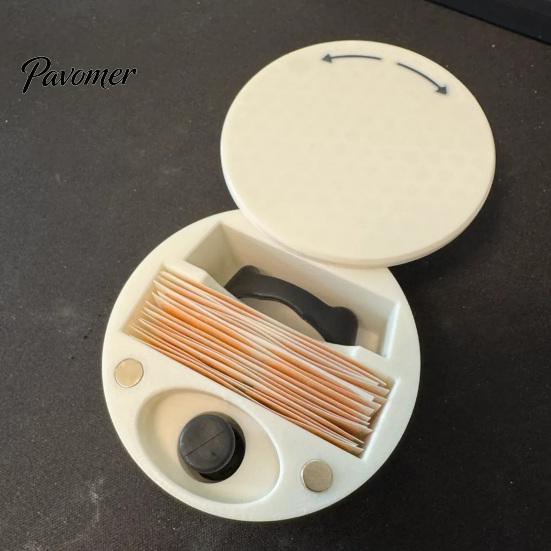 Travel Friendly Breathing Assistance Storage Nasal Strips And Respiratory Case, Portable Compact Hard PLA Organizer for Accessories Round Box, Secure
