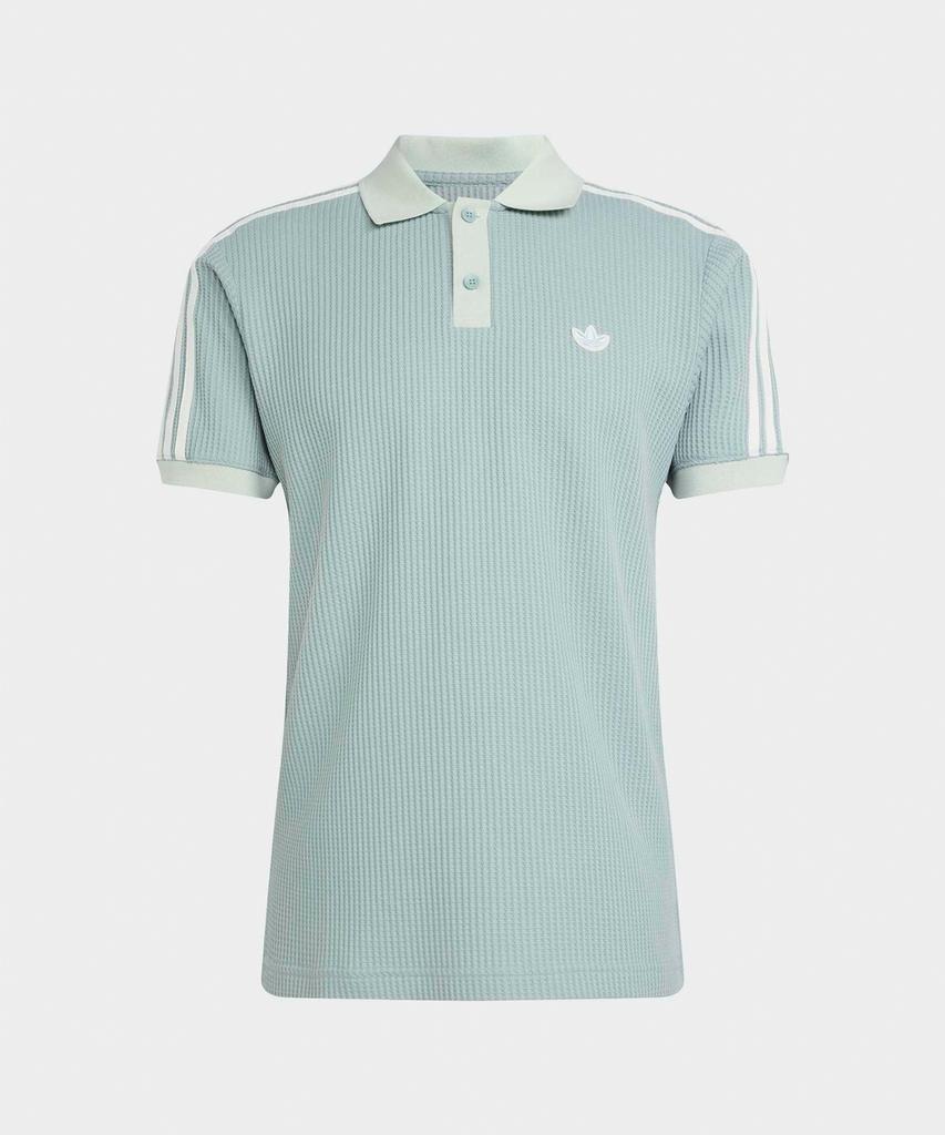 ADIDAS Waffle Knit Polo Shirt - Wonder Sage / Kx1231