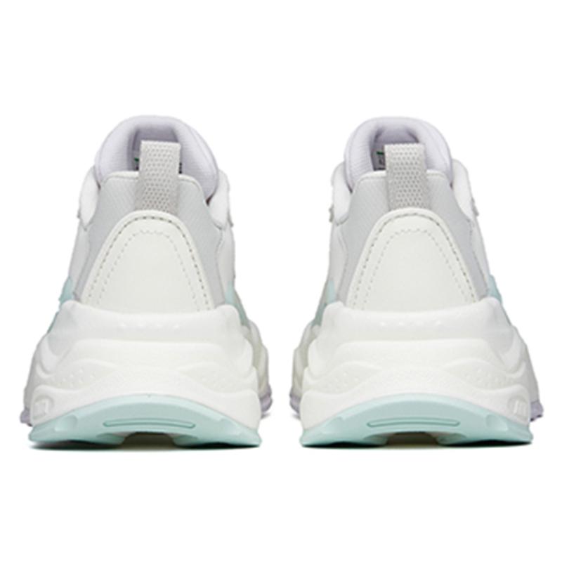 Anta Millennium 4.0 Cushioning Anti-Slip And Wear-Resistant Low-Top Chunky Sneakers Women's White Purple Gray Sneakers 122228890-3