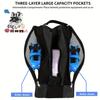 Handheld Skate Bag, Three-Layer Large Capacity Skate Storage Bag, Thickened Ice Skate Bag, Ideal Gift for Outdoor Sports, Skateboarders