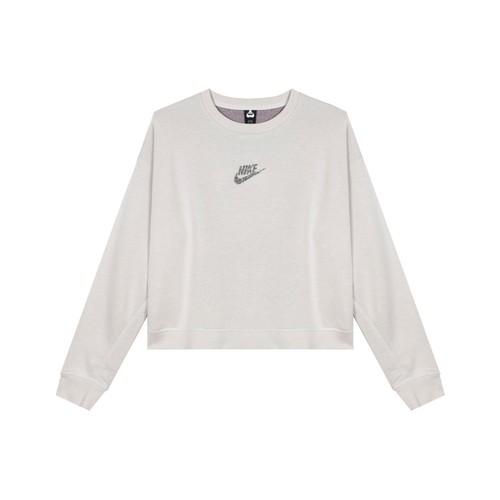 

Nike Women s Casual Crewneck Long-Sleeve Sweatshirt in Light Silver Gray EU XL