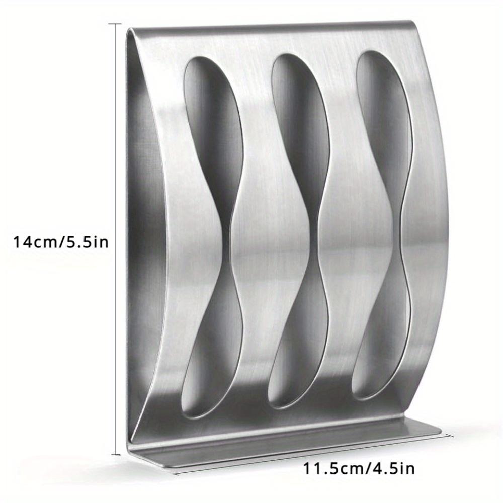 1pc Premium Wall Mounted Toothbrush Holder Storage Stainless Steel Razor Holder Self-Adhesive for Shower Bathroom Organizer