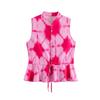 Fashion Style 2024 Summer New Arrival Women's Clothing Stylish All-Matching Sleeveless Suit Print Tops Mid-Waist Skirt