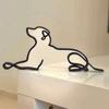 Dog Dog Miniatures Iron Art Dog Art Sculpture Simple   Office