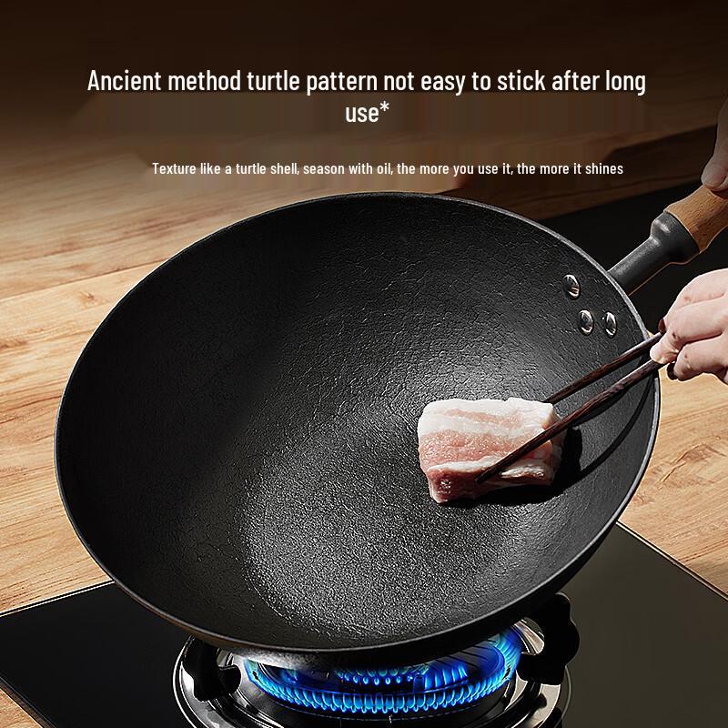COOKER KING 30cm Traditional Cast Iron Wok