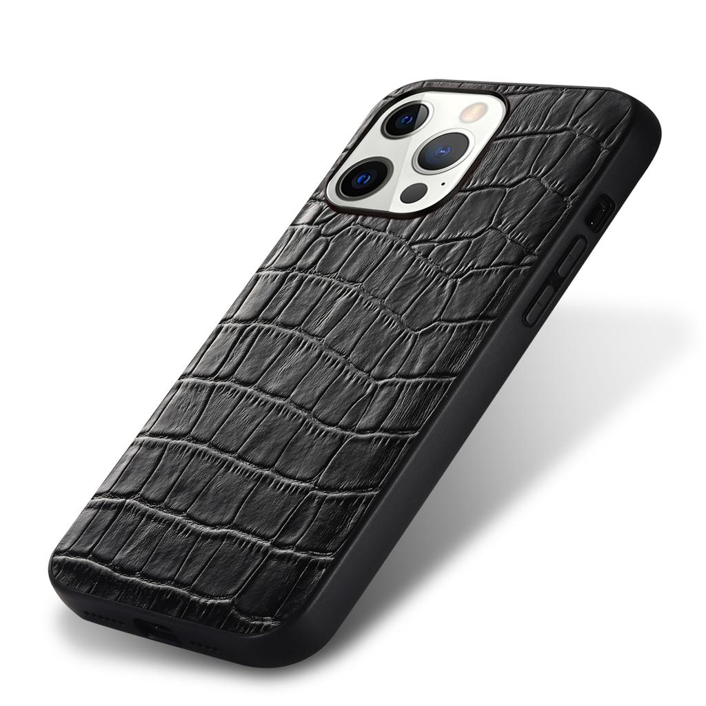 Luxury Crocodile Genuine Leather Case For iPhone 15 16 14 13 11 12 Pro Max 7 8 Plus X XR XS Shockproof Cover