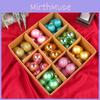 Tree Holiday Christmas Bauble With Decorative Paint Gift Box For Decor Festive