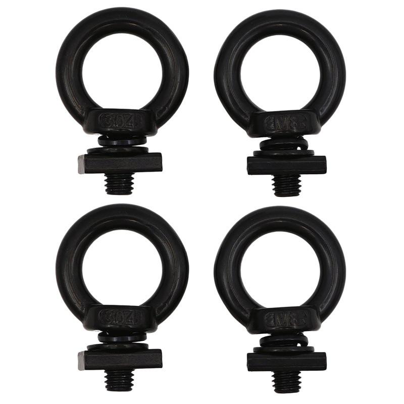 Black 304 Stainless Steel Eye Bolts for Roof Platform Luggage Rack Extension T-Slot Accessories