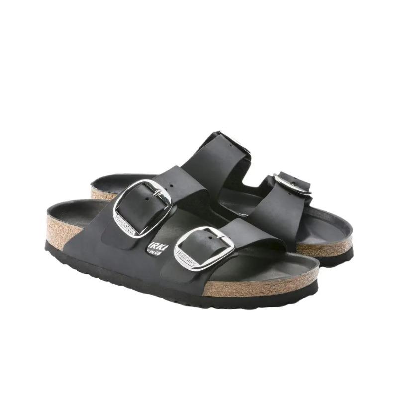 Birkenstock Arizona Women s Comfort Flat Buckle Slide Sandals Black Narrow Fit 1011075 41