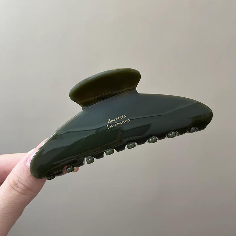 

Acetic Acid Gripper High-end Hair Gripper Updo Shark ClipHair AccessoryElegant Headwear Large Clip темно-зелений колір