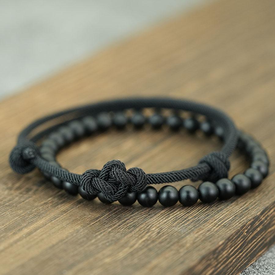 New Lucky 2Pcs Bracelet Set For Men Selected Grade A 3mm Milan String Charm Braslet Handmade Braided Friendship Braclet Homre