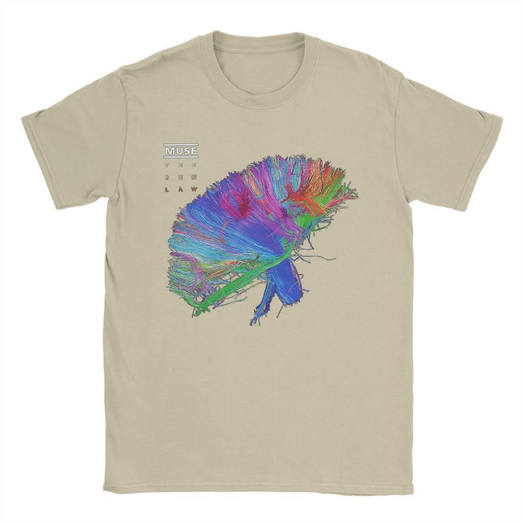 Muse Band T-Shirts for Men the 2nd law Novelty 100% Cotton Tee Shirt Round Collar Short Sleeve T Shirt Summer Clothes