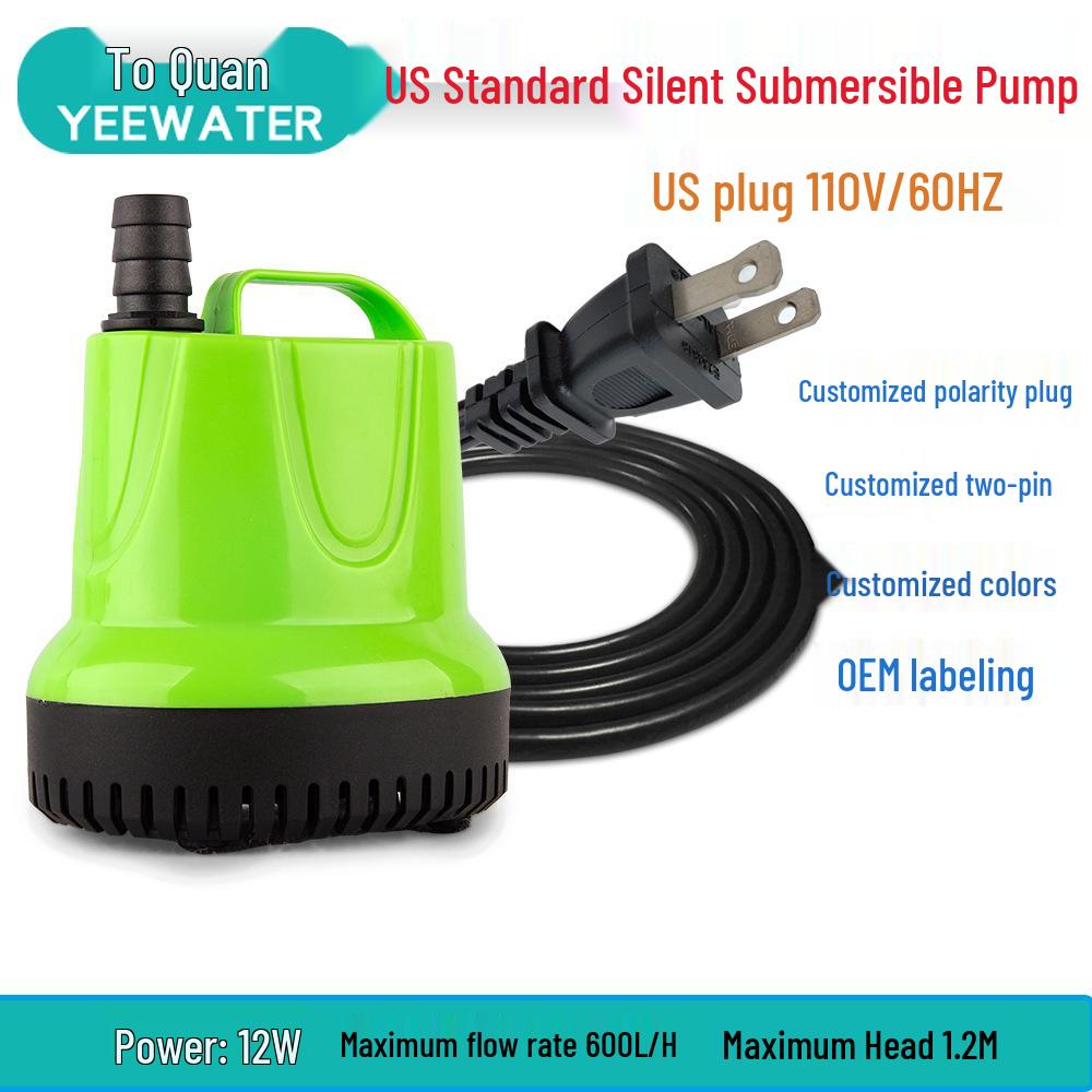 Bomba Sumergible de Fondo para Acuario de 110V para Paisajismo y Circulación de Agua