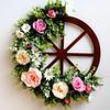 Spring Wheel Outdoor Wreath - Pastoral Scene Decorative Prop